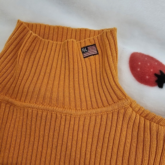 Orange Ralph Lauren Polo Jeans Co 100% cotton made in Hong Kong long sleeve top - Picture 2 of 6